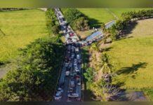 Productores de arroz paralizan la autopista del Nordeste en rechazo a las importaciones del cereal