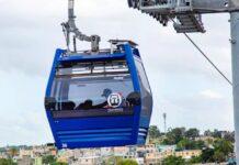 Suspenden Línea 1 del Teleférico de Santo Domingo por fuertes lluvias