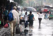 Indomet pronostica la continuación de las precipitaciones; se extenderán hacia la zona fronteriza