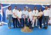 Ministro Kelvin Cruz inicia construcción de multiuso en Los Cacaos, San Cristóbal.