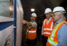 Presidente Abinader supervisa túnel pluvial de la avenida Luperón que se construye con fondos de Aerodom, para evitar inundaciones en la zona
